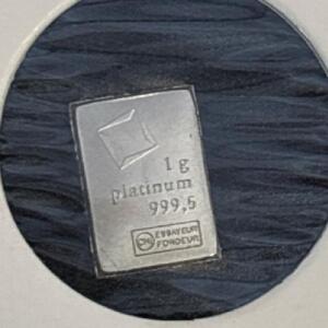 Valcambi Suisse 1G .9995 Fine Platinum Bar