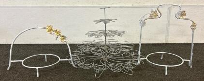 (2) Cake Holders And (1) Cupcake Holder