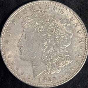 1921 Morgan Silver Dollar Coin