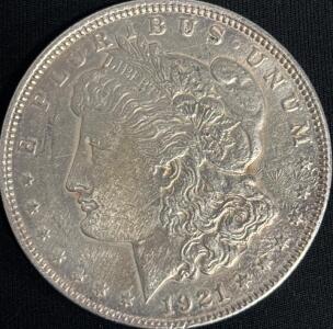 1921-D Morgan Silver Dollar Coin