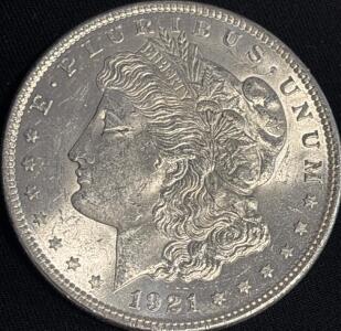 1921 Morgan Silver Dollar Coin