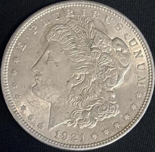 1921 Morgan Silver Dollar Coin