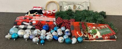 Christmas Home Decor Including Ornaments, Signs, And More
