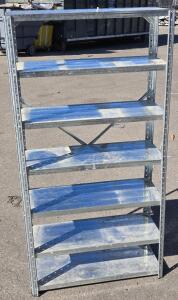 7-Tier Metal (Light Duty) Storage Shelf - 58&frac12;"H x 30"W x 12"D
