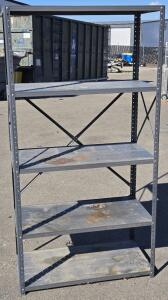 5-Tier Metal Storage Shelf - 69&frac14;"H x 36"W x 17&frac12;"D