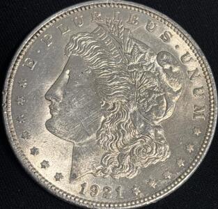 1921 Morgan Silver Dollar Coin