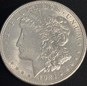 1921 Morgan Silver Dollar Coin