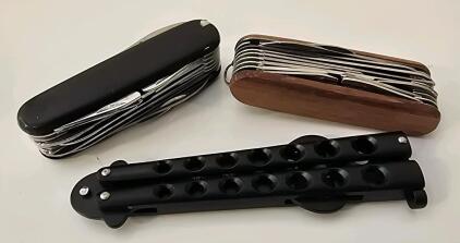 (2) Superior Multi-Purpose Knives/Utility Tools, Butterfly Bartender Bottle Opener *New*
