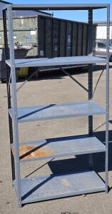 5-Tier Metal Storage Shelf - 73"H x 36"W x 17&frac12;"D