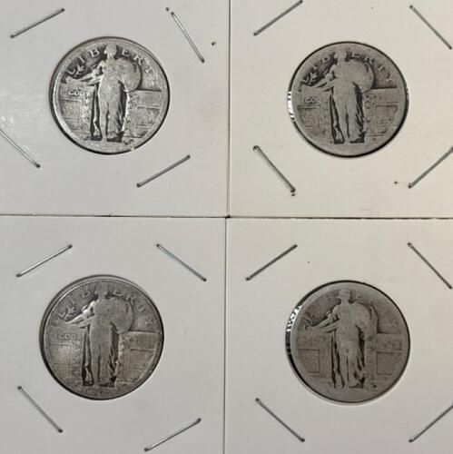 (4) Standing Liberty Quarter Dollar - 90% Silver