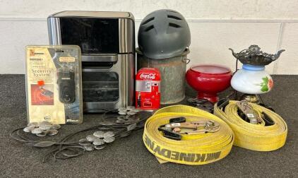 (1) PowerXL Airfryer, (2) Ratchet Straps, And More