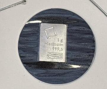 Valcambi Suisse 1G .9995 Fine Platinum Bar