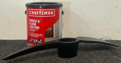 Heavy Duty 5-Lb Pickaxe Head & Craftsman Porch & Floor Coating, Beige