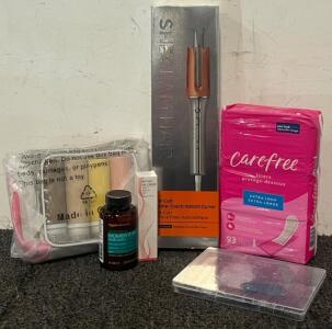 Women&rsquo;s Self Care Including Sheglam Hair It-Curl One-Touch Instant Curler, Carefree Pads, Womens Supplements & More