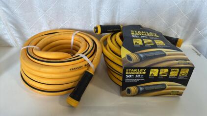 (2) New Stanley Fat Max 5/8&rdquo; 50ft Water Hose&rsquo;s