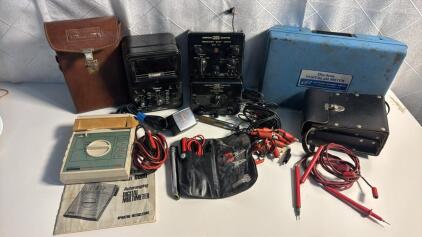 Assorted Electronic Meters & Leads