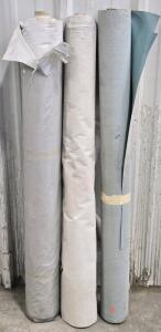 (3) Large Rolls of Assorted Fabric Material - 53"-54" Wide