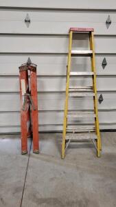 (1) 6ft A Framed Ladder and (1) 4ft Ladder