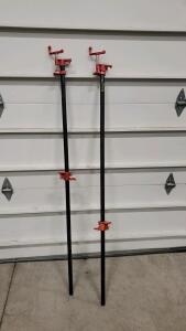 (2) Heavy Duty Pipe Clamps 3/4" x10ft