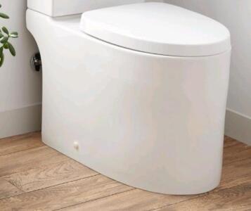 Kerrick Elongated Skirted Toilet Bowl White 1.1/1.6 GPF