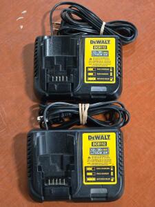 (2) DeWalt DCB112 | 12V/20V Lithium Ion Chargers