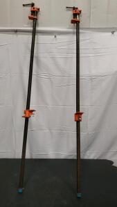 (2) Heavy Duty Pipe Clamps