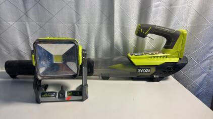 Ryobi 18v Blower , Ryobi 18v or Corded LED Work Light
