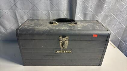 Craftsman Tool Box Filled With Assortment Of Tools