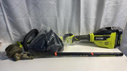 RYOBI 40v Brushless Trimmer W/Battery (NO CHARGER)