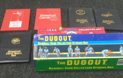 (6) Small Binders With Baseball Cards and (2) Boxes of Various Baseball Cards