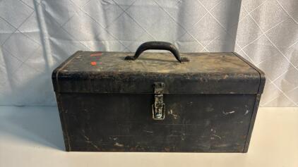 Kennedy k-20 Metal Tool Box w/ Assorted Tools