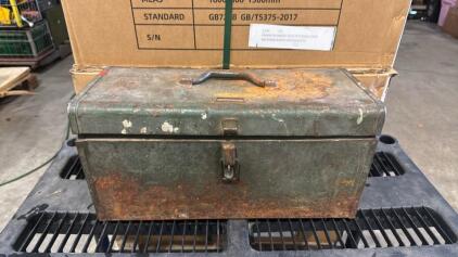 Old Tool Box W/ Tools Inside