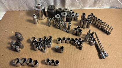SNAP-ON Socket Lot -1/4 , 3/8 , 1/2. Lots Of Value Here