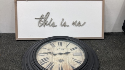 &lsquo;This Is Us&rsquo; Picture and Wall Clock