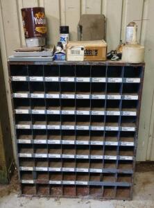 (1) 34"x 1x 42" Multi-Compartment Storage Bin