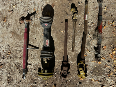 (2) Tractor Top Link Assembly (1) Power Take-Off (PTO) Driveshaft (2) Front Half Of A Driveshaft & More