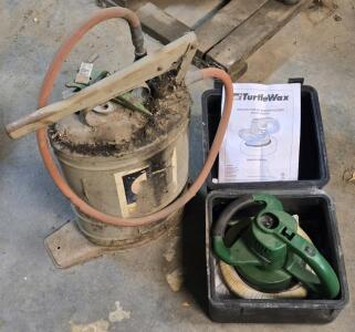 (Offsite) TurtleWax Random Orbital Waxer/Polisher | Model: 65003TW & Vintage Bucket Pump