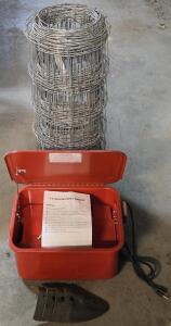 (Offsite) 3&frac12;Gallon Parts Washer, Roll of Metal Wire Fence & [4] Cultivator Shovel Pieces