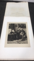 Antique Original Etching “Audience At The Burgomaster’s” by Max Volkhart