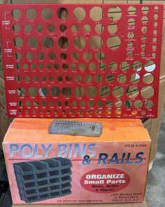 Box Of Poly Bins & Rails In New Packaging , Big Plastic Hole Size Chart , Small Metal Hole Size Chart
