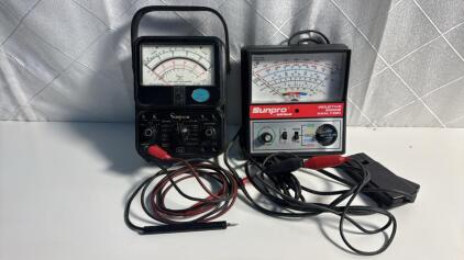 (1) Simpson Meter (1) SunPro Inductive Engine Analyzer
