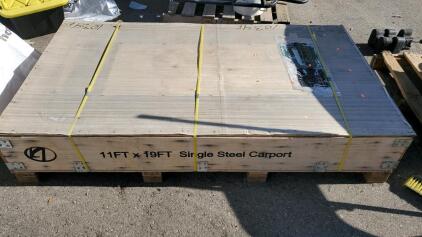 11ftx19ft Single Steel Carport