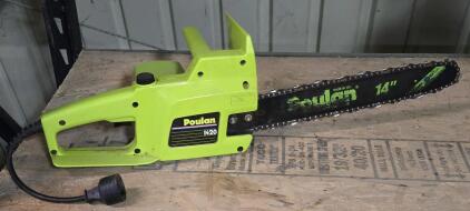 (Offsite) Poulan 14" Electric Corded Chainsaw / Model: 1420