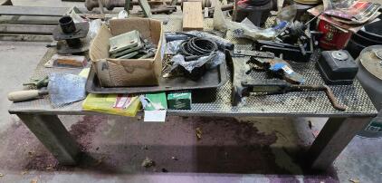 (Offsite) 4FT Homemade Heavy Metal Table w/ Assorted Supplies!