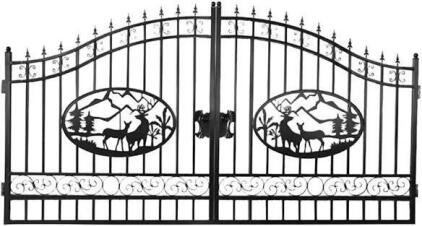 (1) Deer Entry Gates 20&rsquo;L x 7&rsquo;H