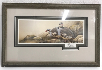 'Brownlee Reservoir Chukars' - Framed Artist Proof