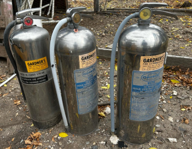 (3) Gardner&rsquo;s 2 1/2 Gallon Water Fire Extinguisher