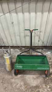 (OFFSITE) (1) Scotts Seed Spreader (1) Turbo Tank Slim Propane Tank