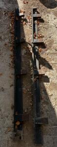 (2) 8&rsquo;L x4&rdquo;W Metal Truck Flatbed Rails