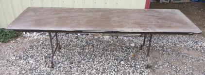 8'x 30"x 29" Foldable Wooden Table